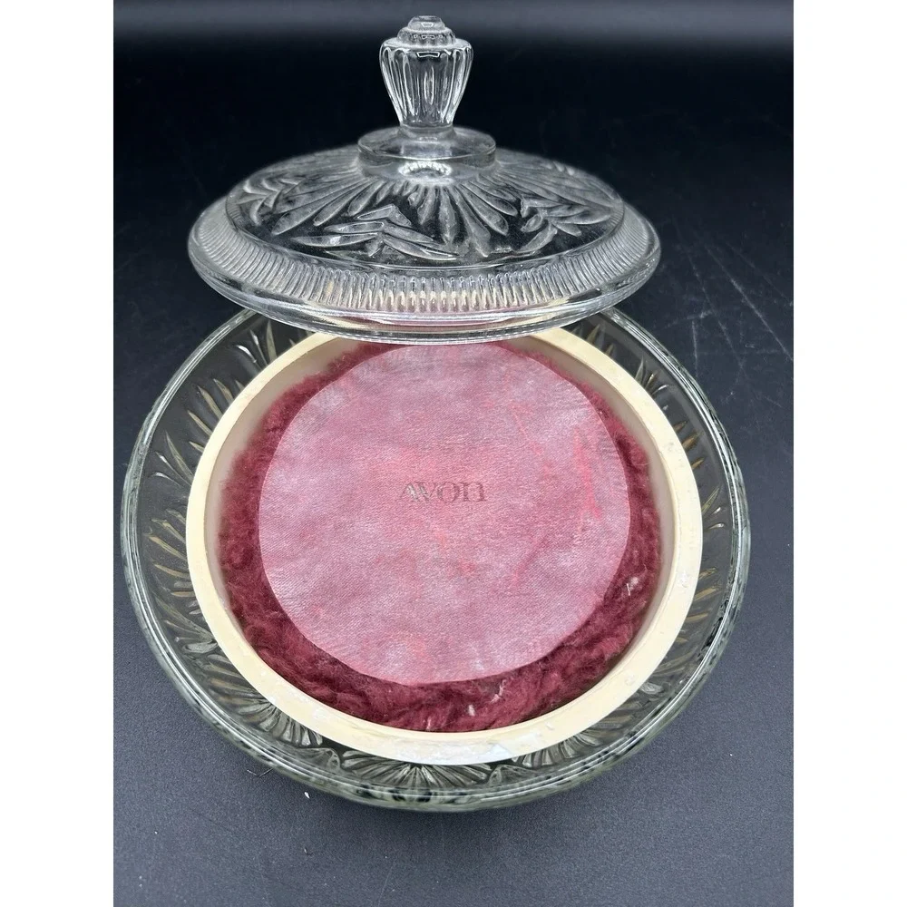 VTG Avon Crystalique Beauty Container Timeless